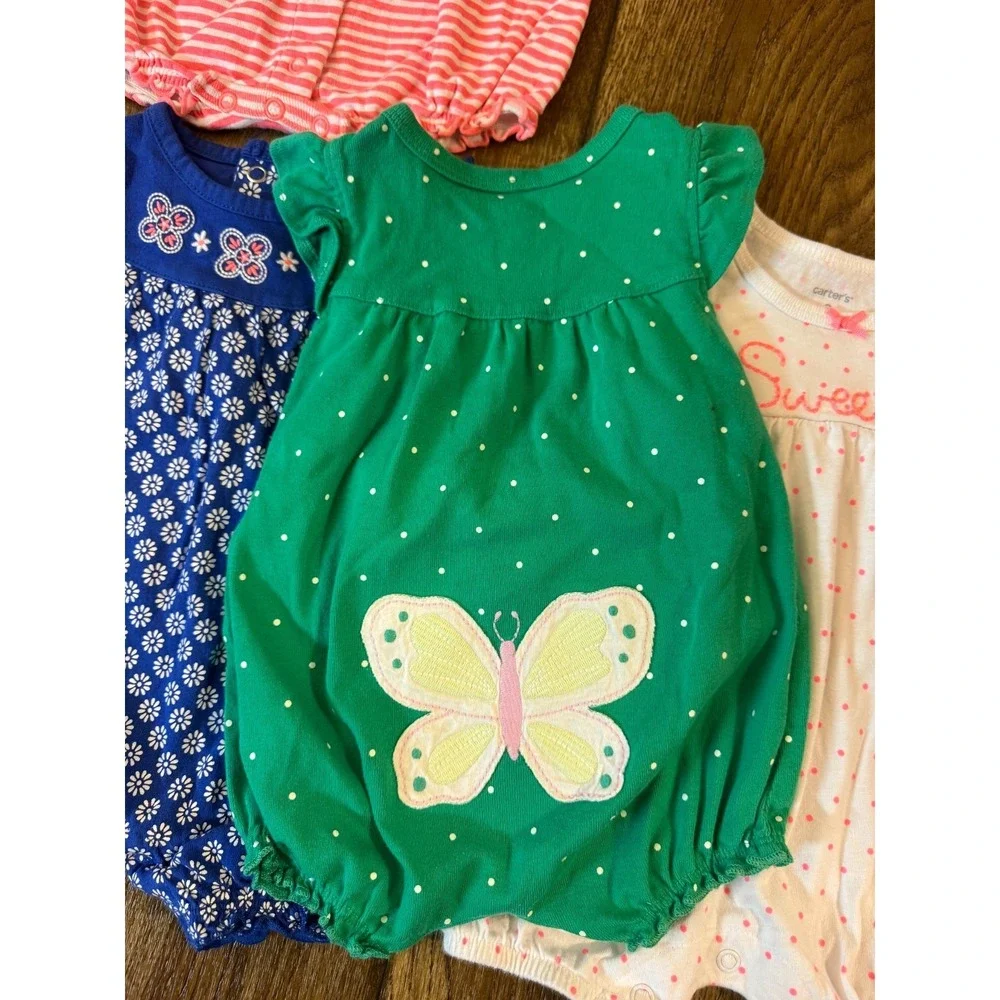 Carters Baby Girl Clothes Lot 3 Months Rompers Outfits Summer Shorts Sweetie‎